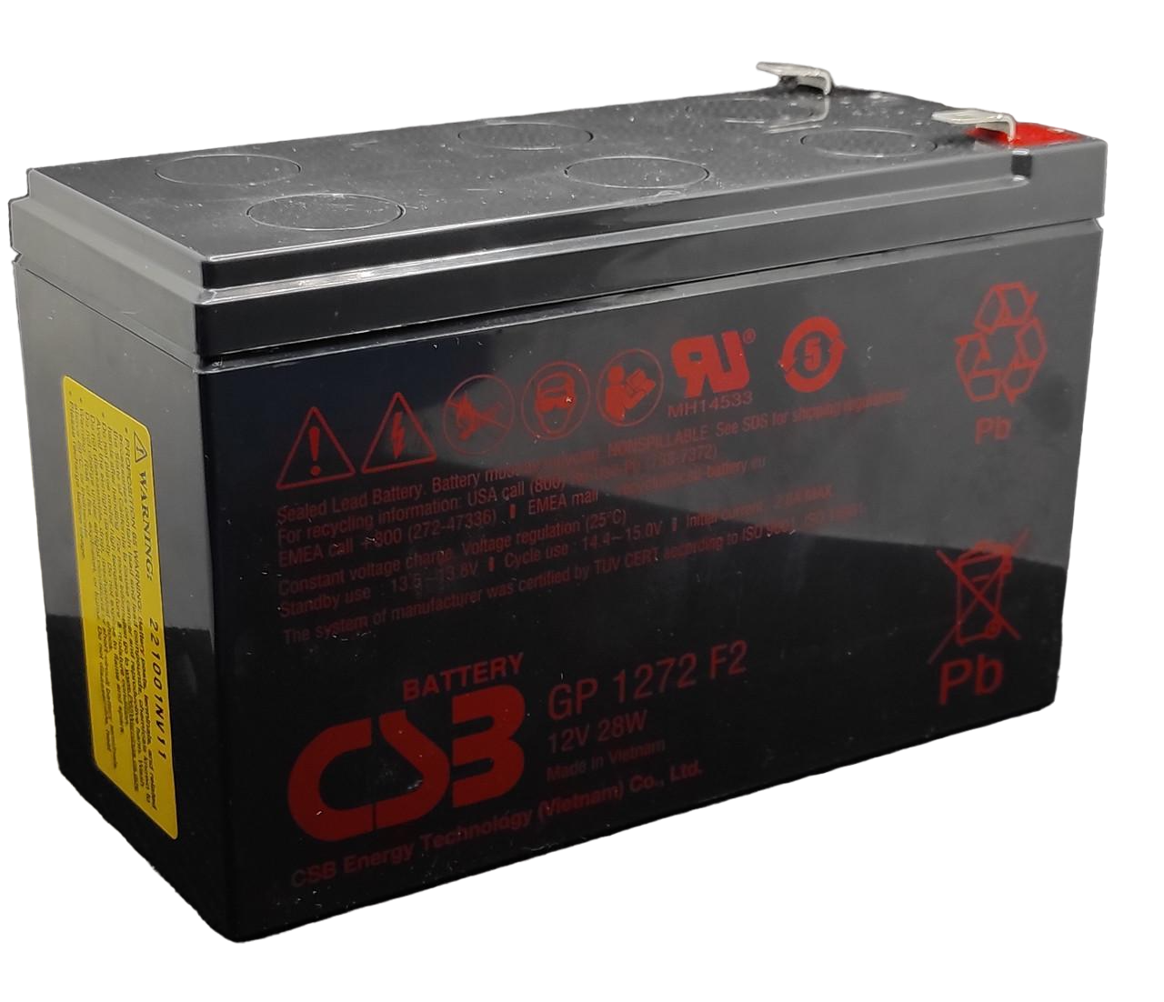 Акумулятор CSB GP1272F2 12V 7,2 Ah (18515817)